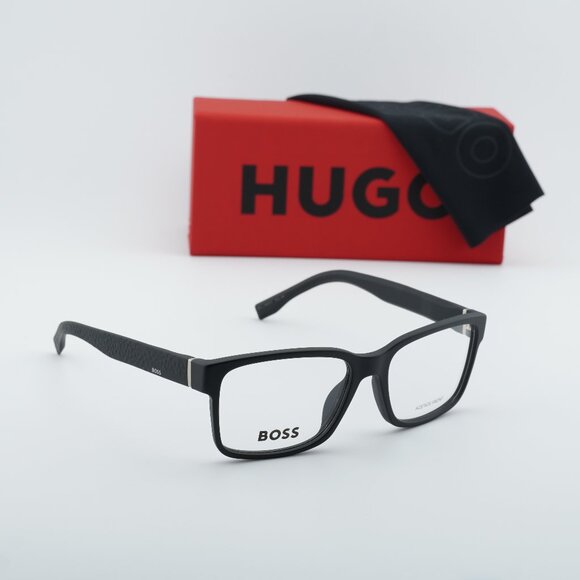 Hugo Boss BOSS 0831/IT 0DL5 00 Rectangle Eyeglasses 55mm – Matte Black - Picture 1 of 9